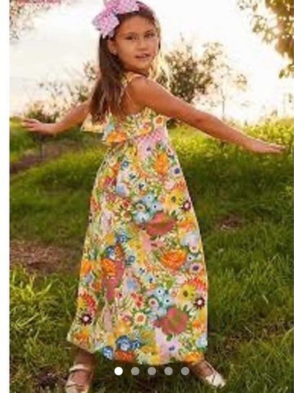 Matilda Jane Girls 14 Brilliant Daydream Far Out Floral Maxi Dress